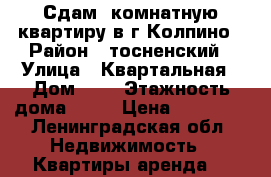 Сдам1-комнатную квартиру в г.Колпино › Район ­ тосненский › Улица ­ Квартальная › Дом ­ 2 › Этажность дома ­ 20 › Цена ­ 15 000 - Ленинградская обл. Недвижимость » Квартиры аренда   